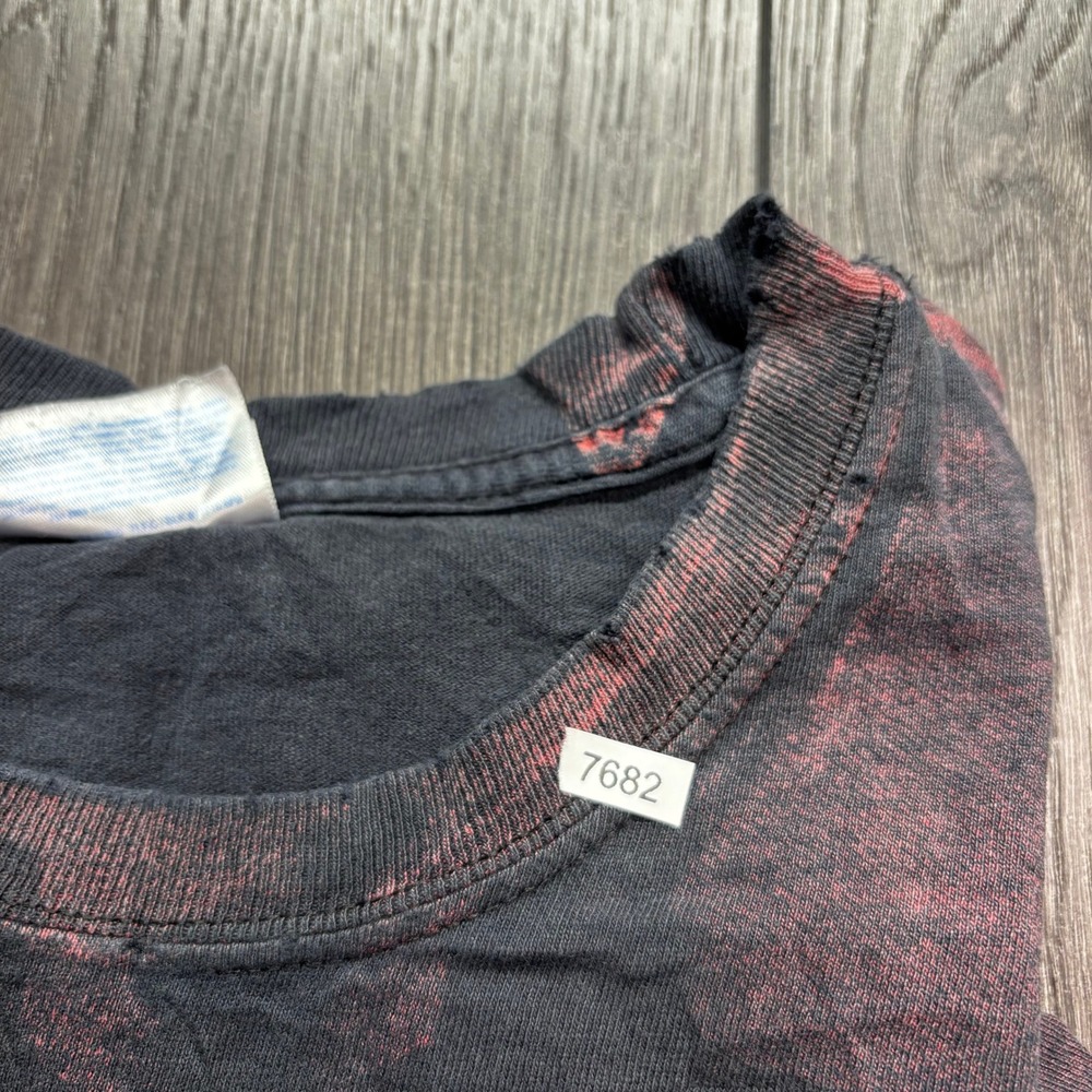Vintage Bullet For My Valentine Band Shirt Mens XL Skull Guns Bleach Wash Black - Picture 9 of 9